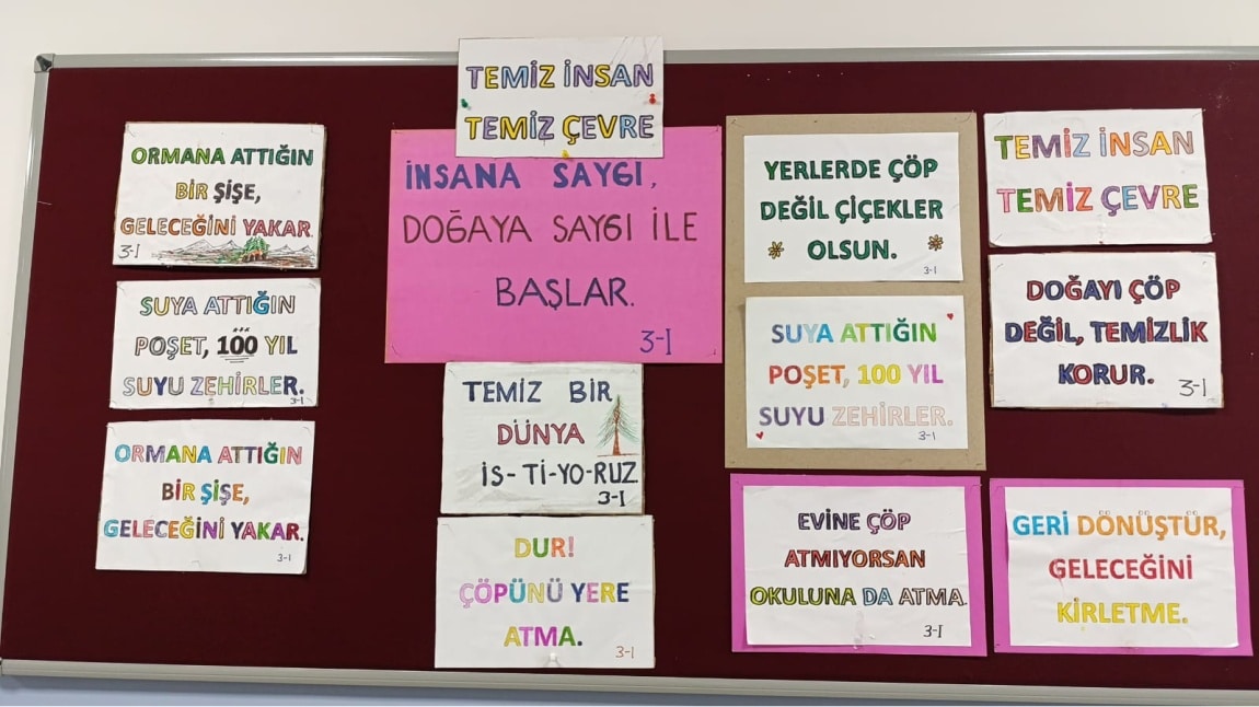 3-I Sınıfı Doğaya Saygı Etkinliği